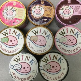 Gluten-free ice cream from Wink Frozen Desserts